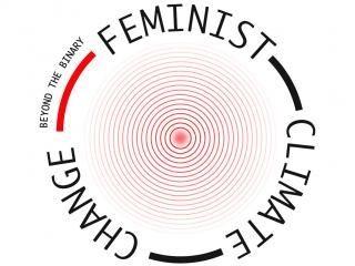 A poster reading "Feminist Climate Change"
