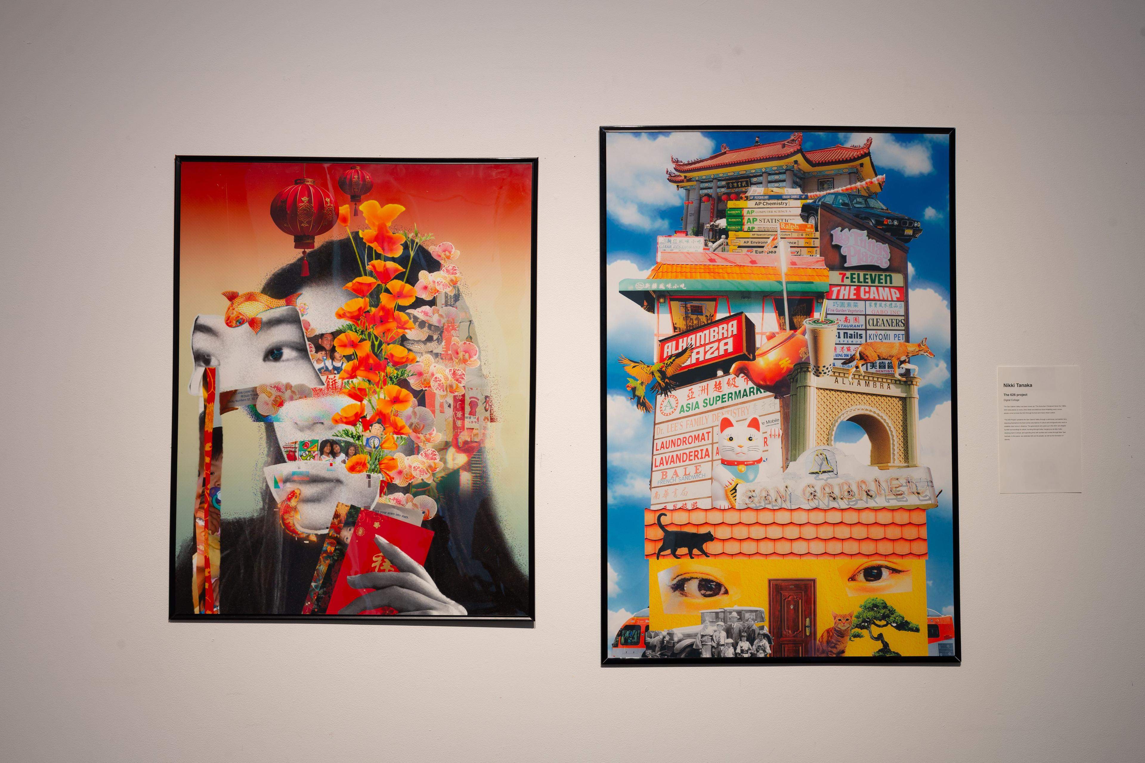 Both posters are arranged beside each other on the gallery wall.