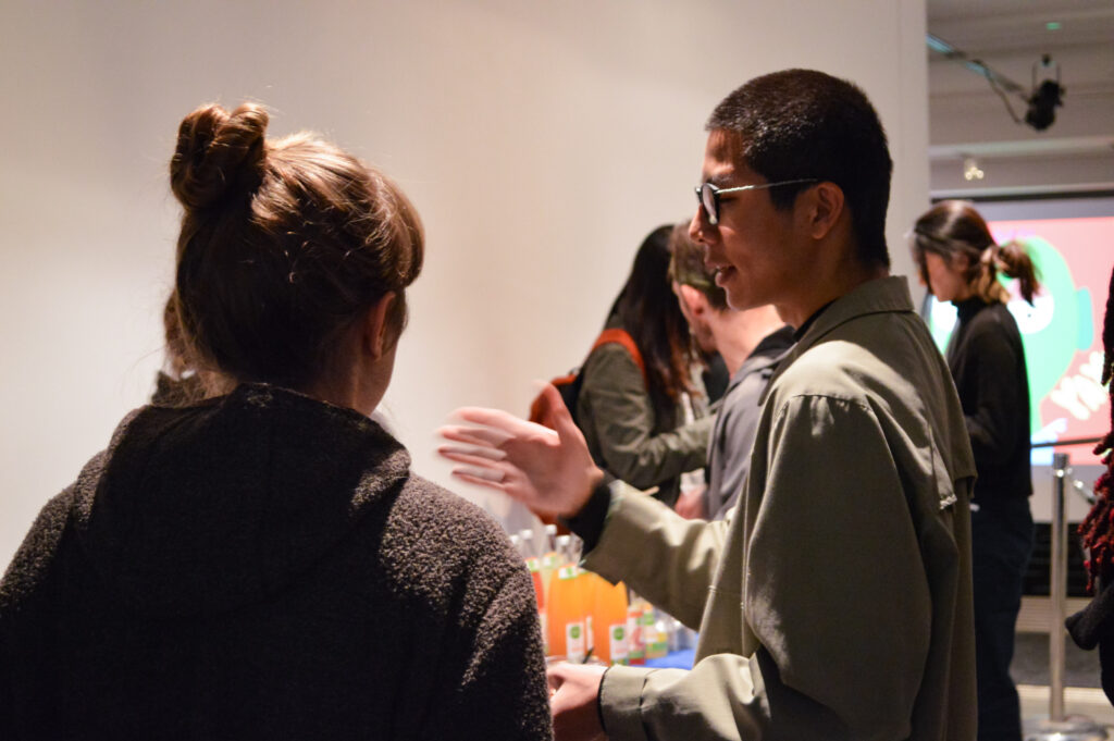 NATHALIE LAWHEAD's reception after NATHALIE LAWHEAD's lecture.