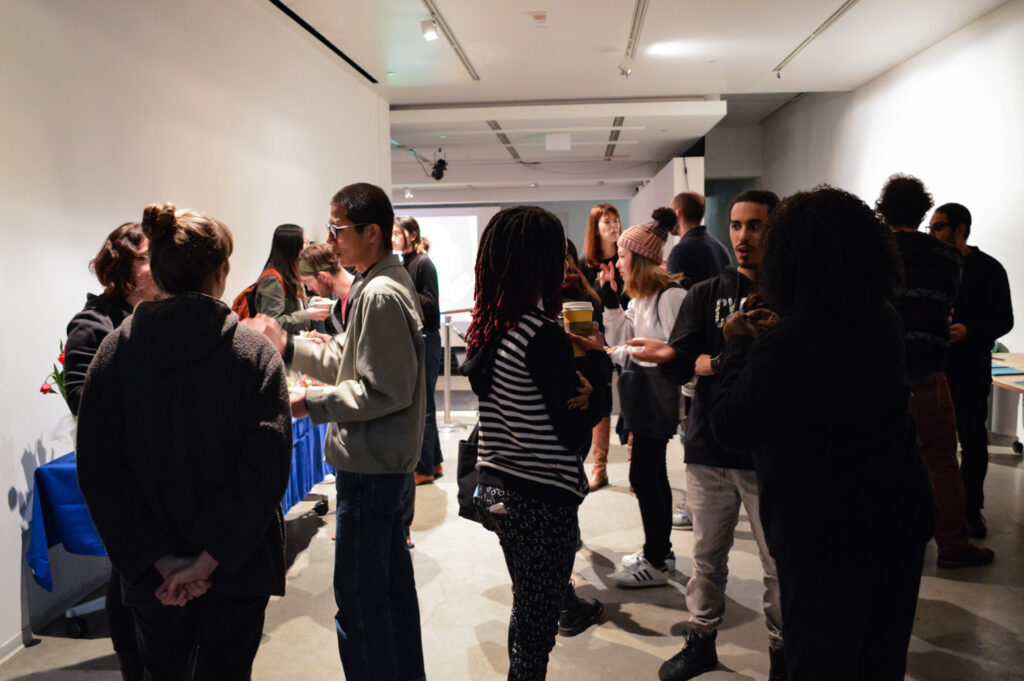 NATHALIE LAWHEAD's reception after NATHALIE LAWHEAD's lecture.