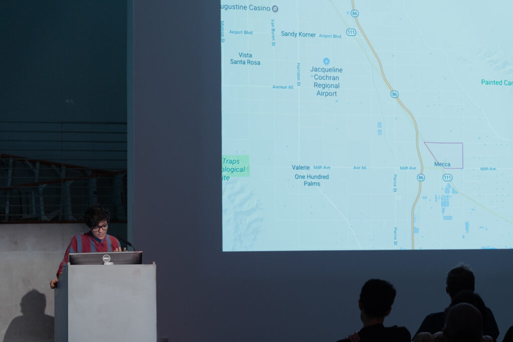 Gelare Khoshgoran is sharing a map of the city Mecca, California.