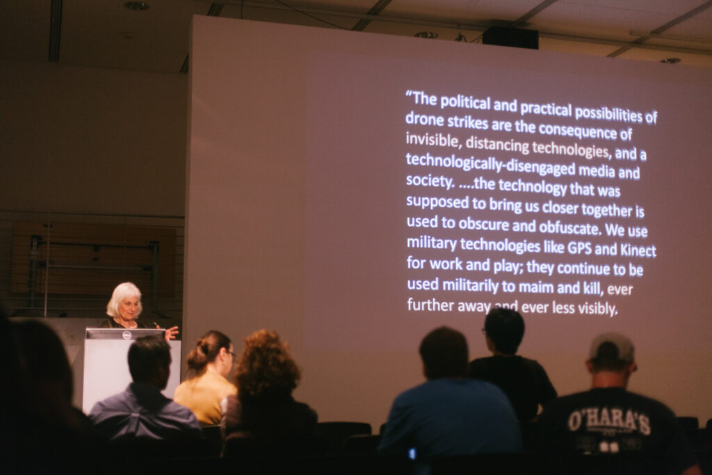 "The political and practical possibilities of drone strikes are the consequence of invisible, distancing technologies... "