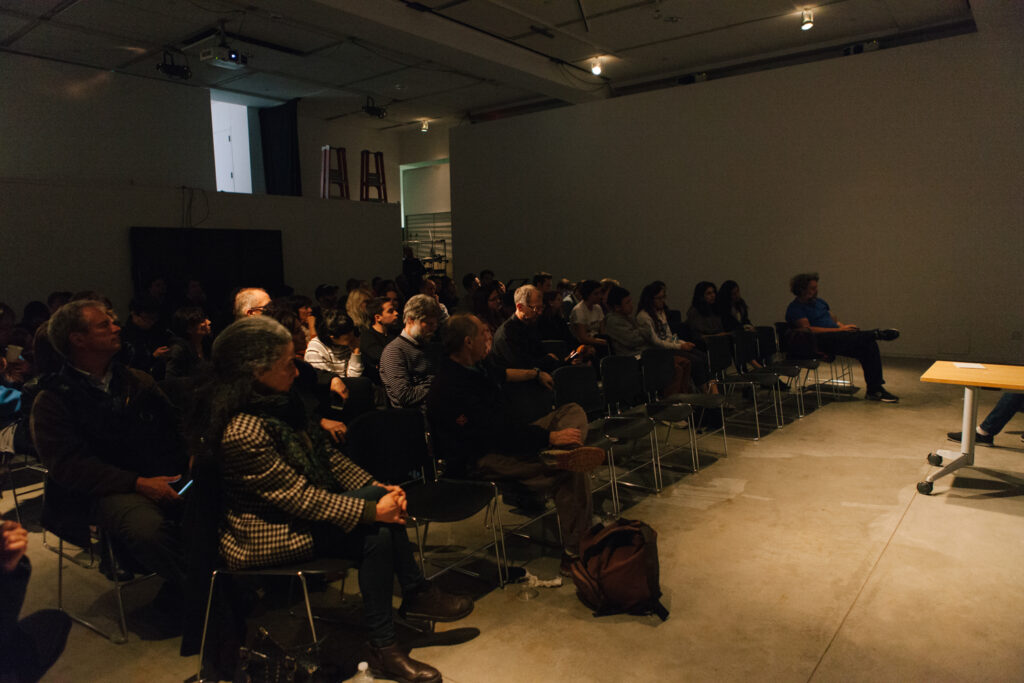 Audience during Daniel Landau's lecture.