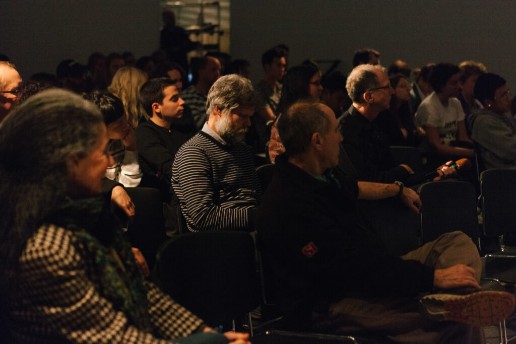 Audience member during Daniel's lecture.