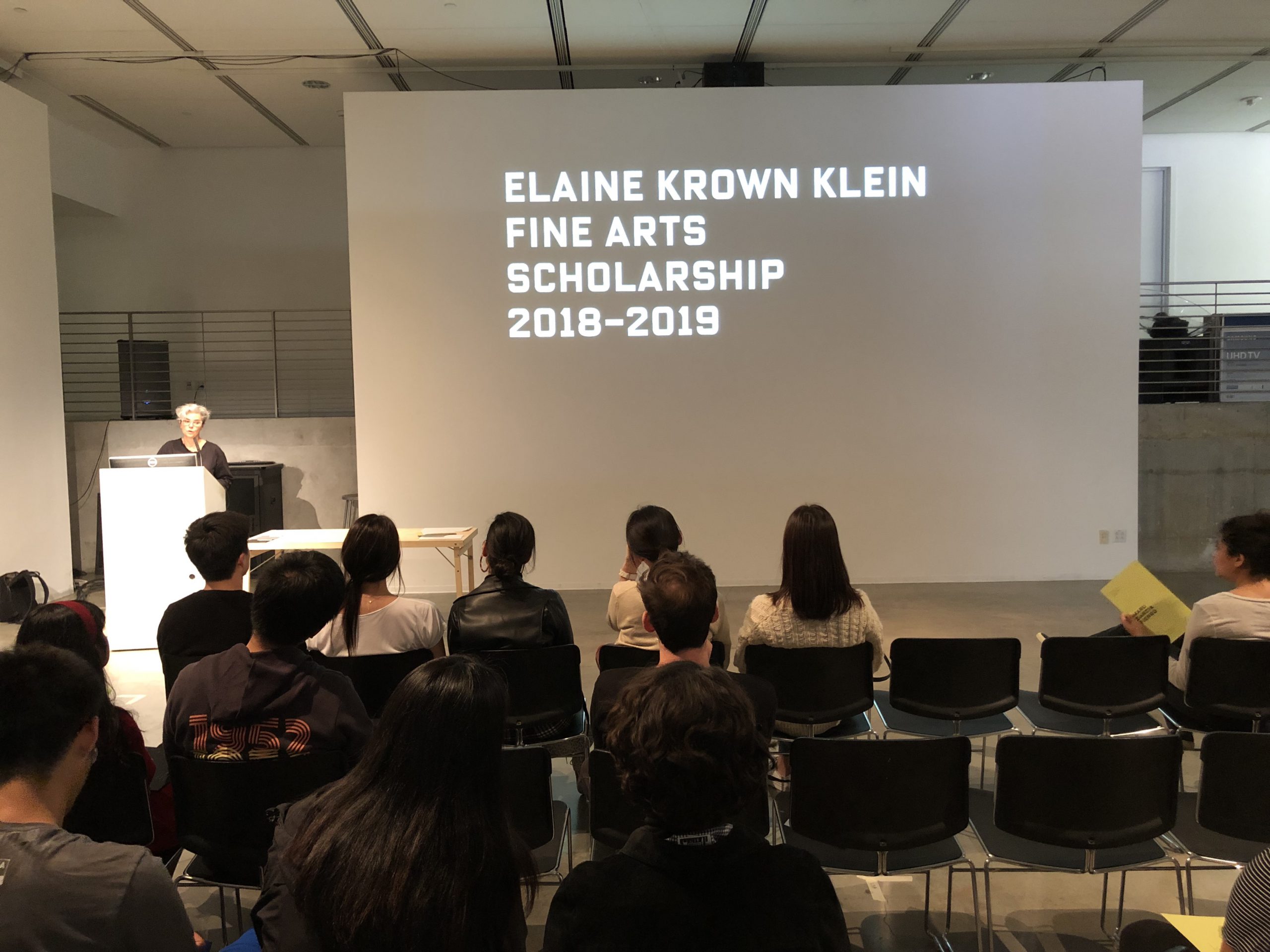 DMA Scholarship Reception 2019-2020, Elaine Crown Klein Fine Arts Scholarship 2018-2019